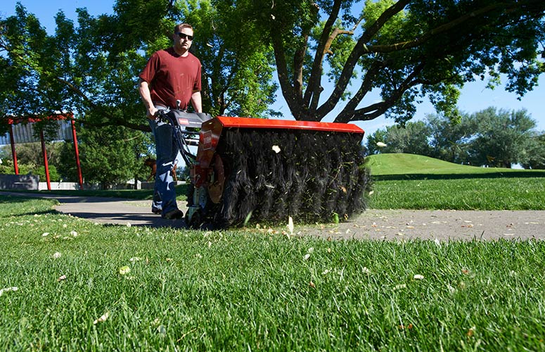 debris removing broom