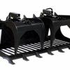 grapple rod bucket for skid steers
